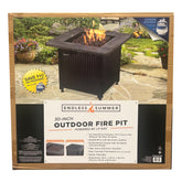 Fire pit 30 With Cover 50K BTU Maroon